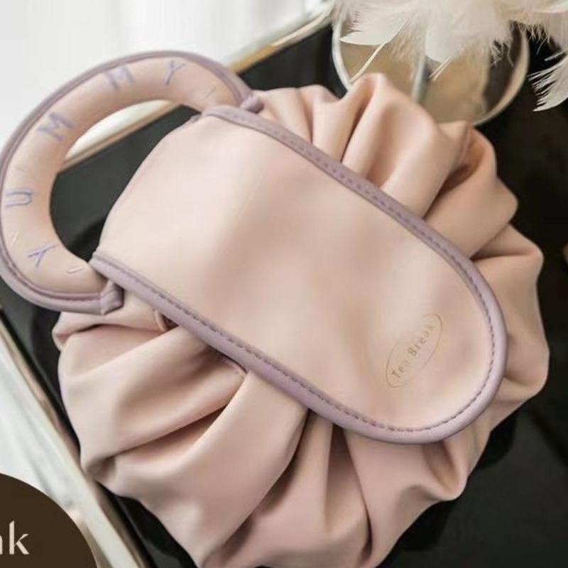 Portable Makeup Bag for Daily Use Fashion Women Large Capacity Travel Toiletry Bags Ladie Drawstring Cosmetic Storage Pouch LI