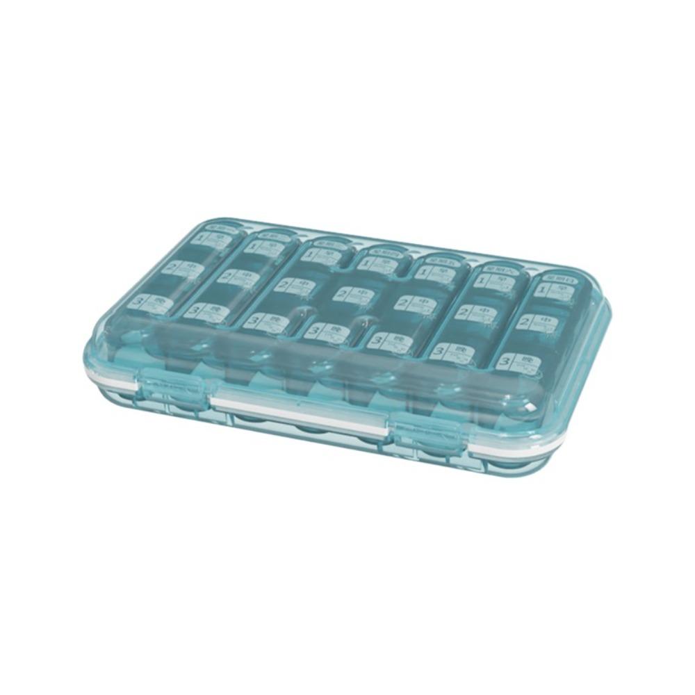 21 Grid Pill Dispenser Large Capacity Pill Classification Box Medication Organization