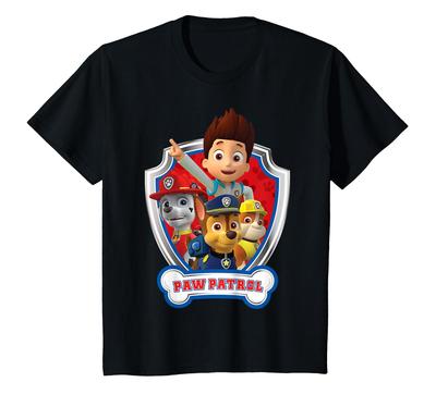 Bērnu ķepu patruļas bērnu patruļas emblēmas kucēnu komanda Little Heroes Unity T-krekls