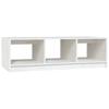 White Coffee Table 110 x 50 x 34 cm Solid Pine Wood