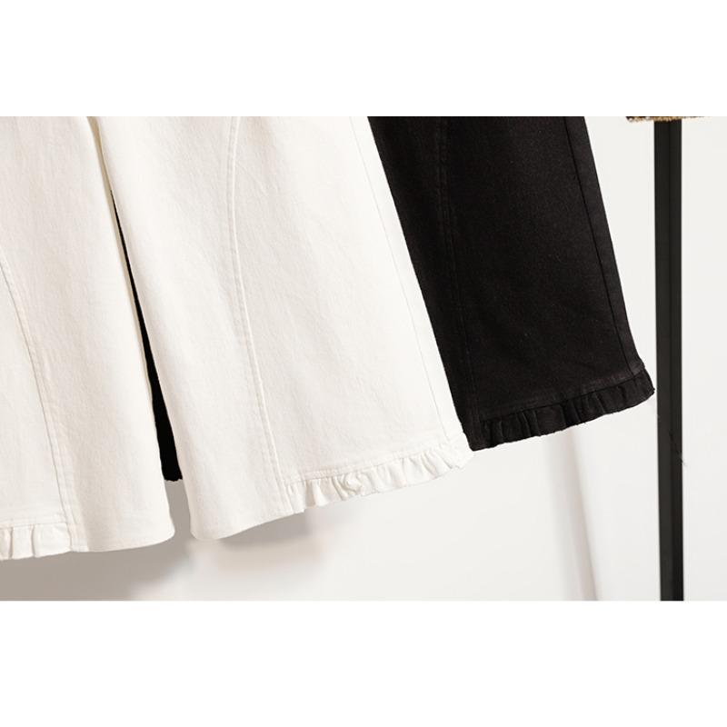 DIMANAF 2026 Summer Plus Size Women Pants Elastic Waist Oversize Loose Casual Lady Shorts Cotton Solid Black White 5XL
