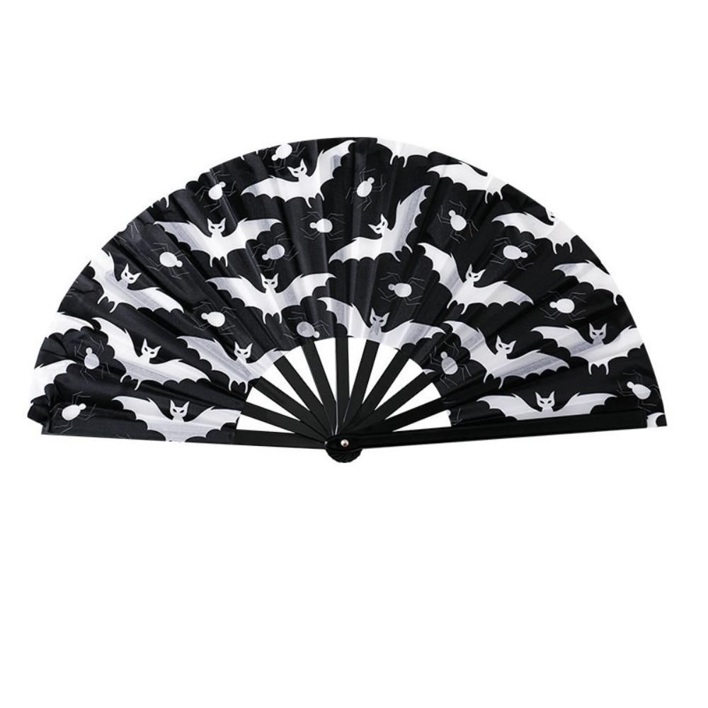 Durable Halloween Folding Fan 33cm Rave Dance Fan Kung Fu Folding Fan Halloween Party