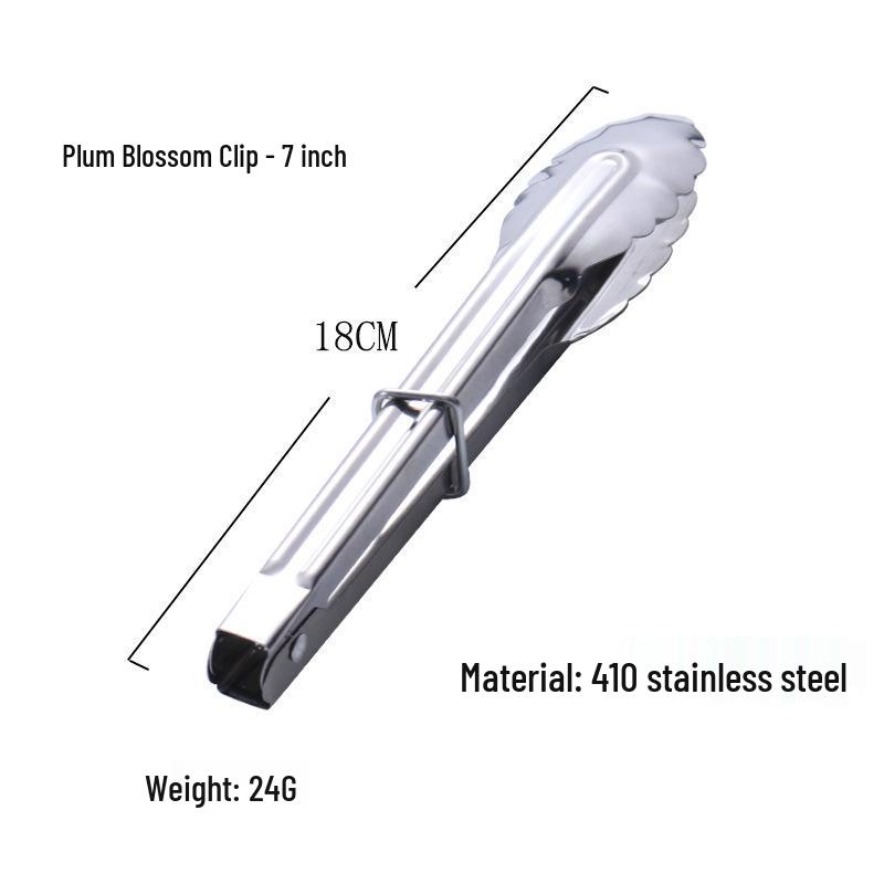 

Stainless Steel Anti-Scald Food Tongs for Grilling and Frying