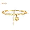 TR Women A To Z Capital Letter Pendant Bracelet Bangle Anklet Foot Chain