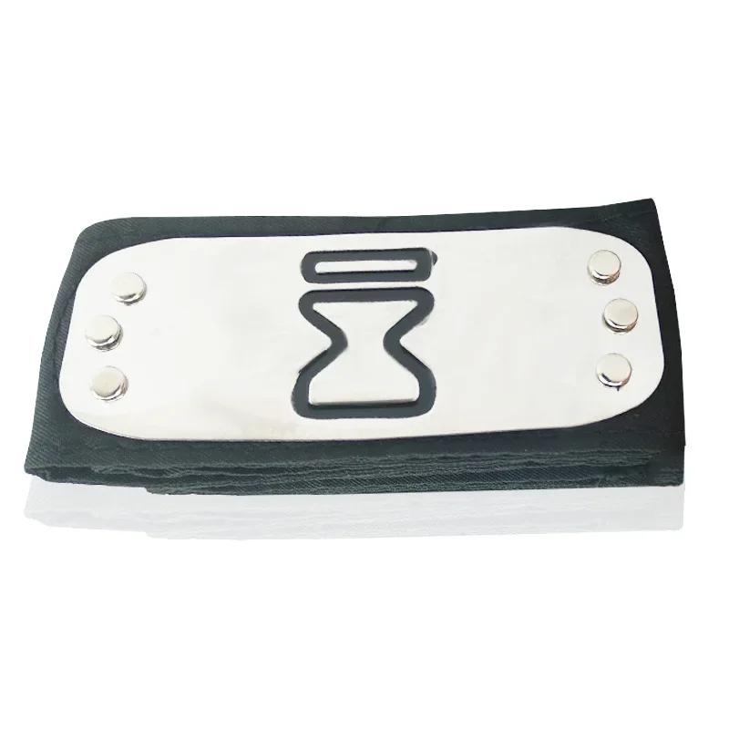 Anime Figures Headbands Guard Ninja Accessories Uzumaki Hatake Kakashi Head Belt Cosplay Props Kids Toys Cool Gift