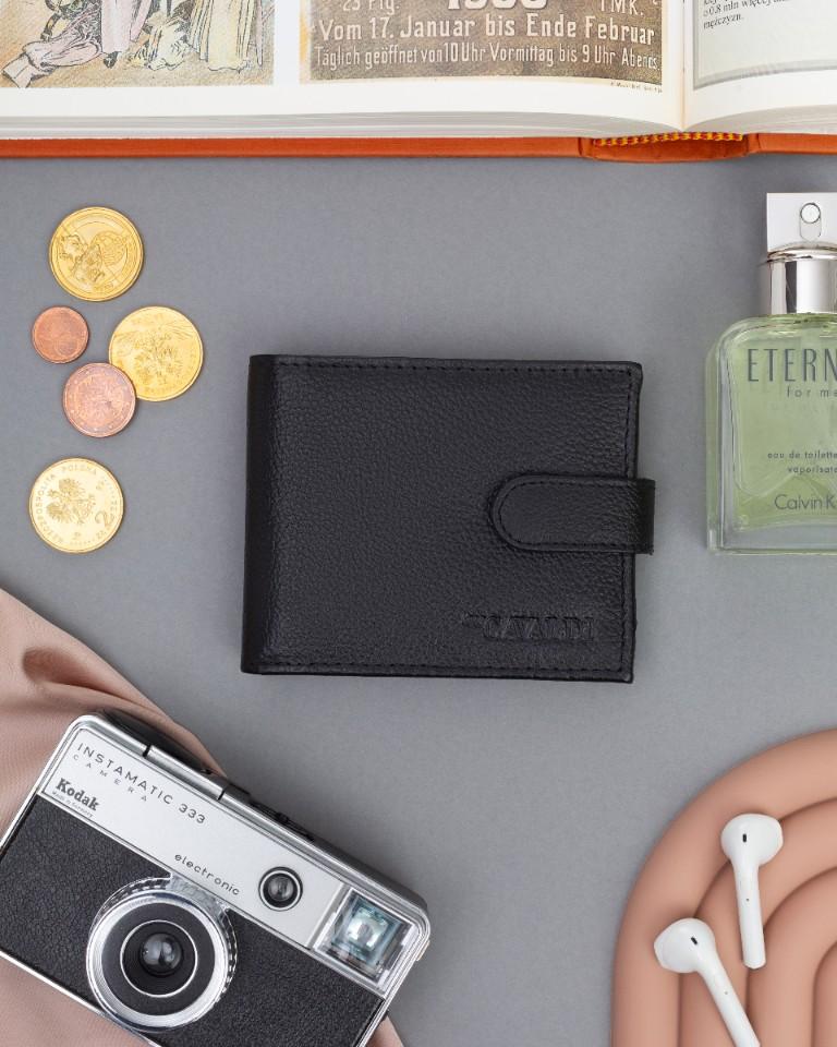 Men's Leather Wallet 0035L-PDM-BP-9045 Black