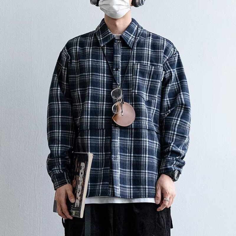 2024 Bokstaver Langermet Skjorte Japansk Hong Kong Stil Ins Løs Skjorte Gutter Sommer Trendy Allsidig Avslappet Kåpe