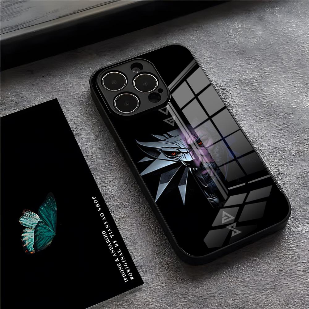The W-Witcher Phone Case For IPhone 17 Pro Max 15 Pro 16 14 Plus 12 13 Mini 11 Pro Shockproof Glass Cover