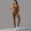 Seamless Ribbed Yoga Bodysuit: Tummy Control & Hip Lift for Women
