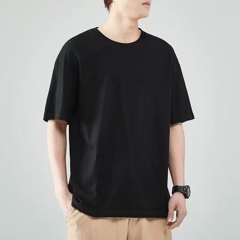 Men's T Shirts Summer Short Sleeve Solid Color Tees Top Casual Daily Wear Pullover Sport Top