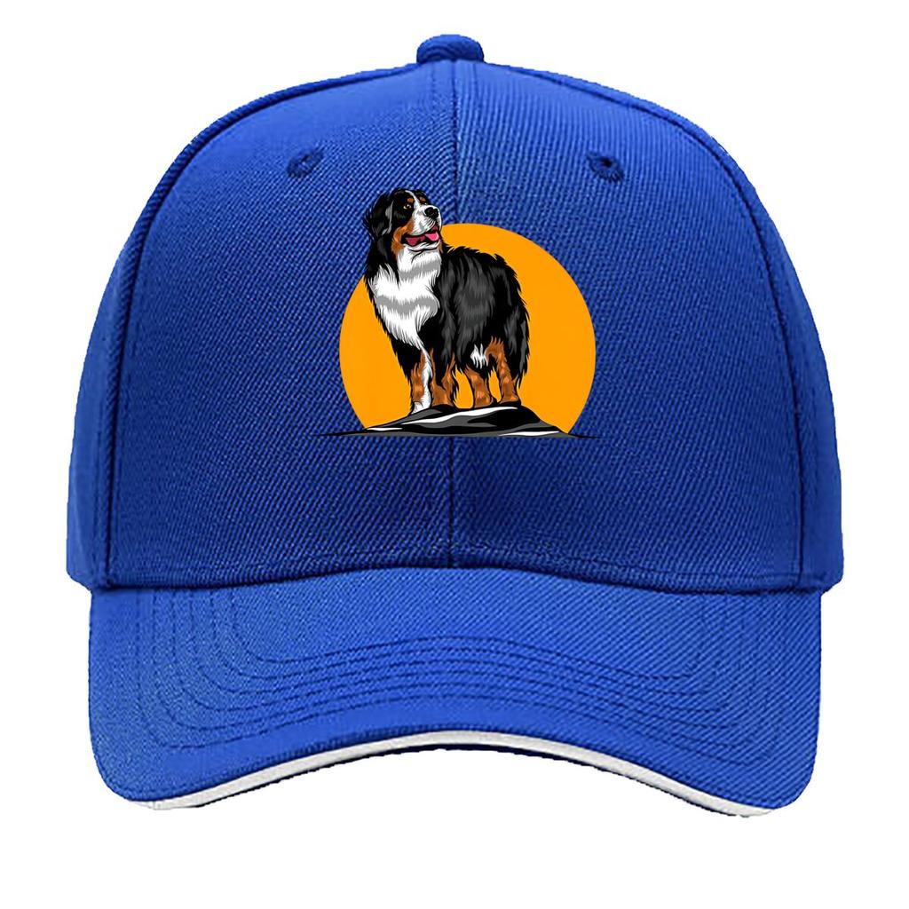 Bernese Dog Pet Art Sandwich Baseball Cap
