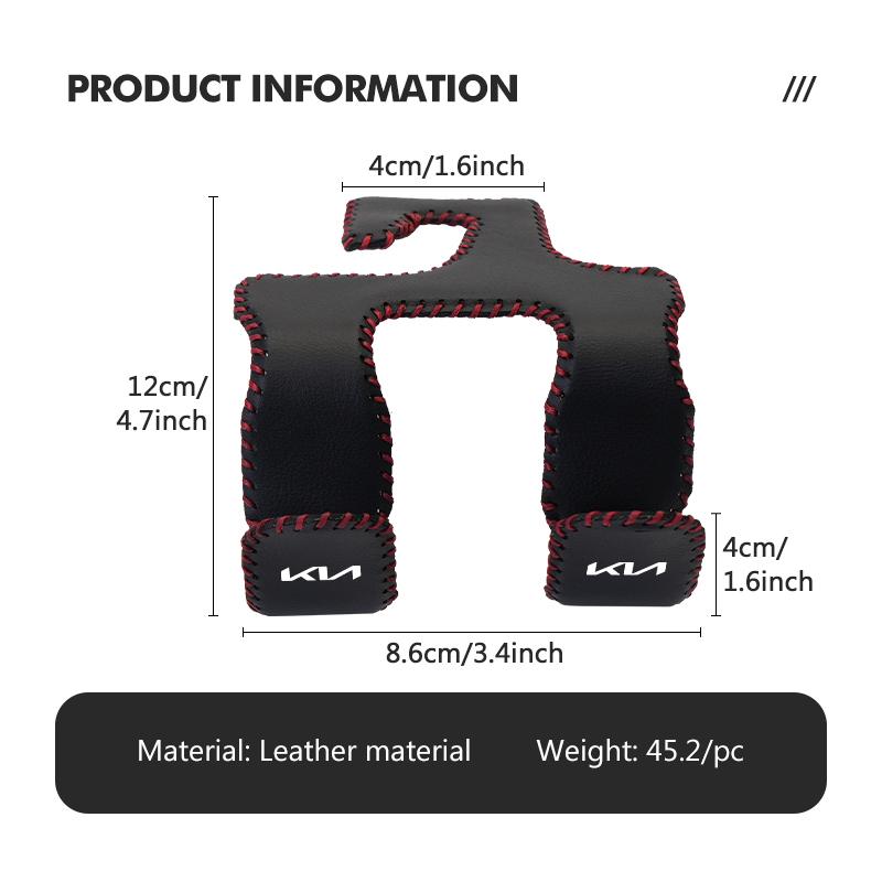 For KIA Car Logo Vehicle Back Seat Headrest Hooks Hanger Storage Accessories Ceed Sportage Rio K5 K2 Optima Cerato Venga Sedona nvhs30