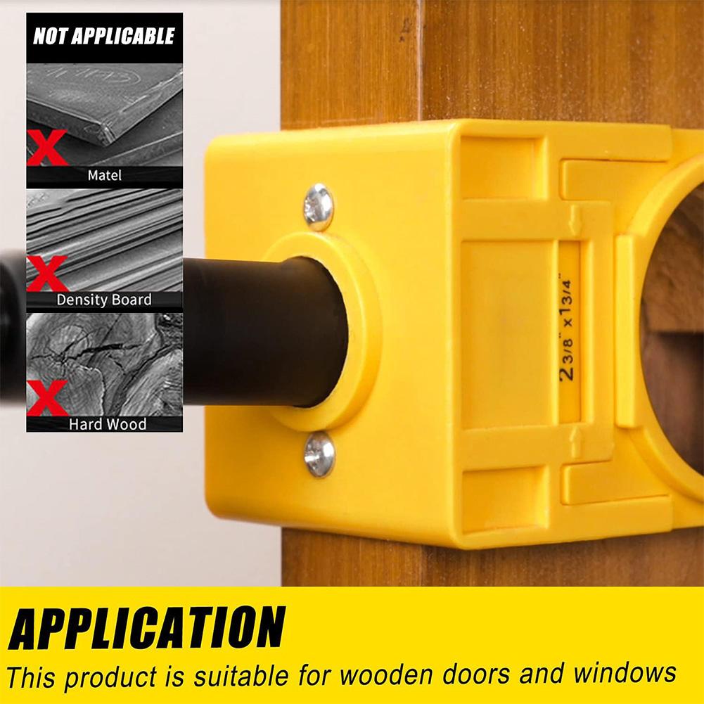 1-3/8 Inch To 1-3/4 Inch Door Lock Hole Saw Adjustable Wooden Door Lock Fitting Tool Set for Installing Deadbolts and Locksets