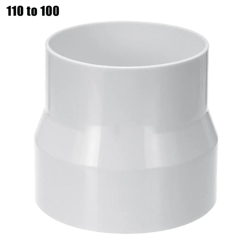 Exhaust Fans Adapter 150 To 100mm ABS Fittings Parts Pipe Plastic Reducer Tool Ventilation White 110 To 100 Mm