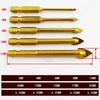 5pcs/set 3-10MM Alloy Triangle Drill Set for Glass Tile Ceramic Mirror Porcelain Marble