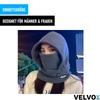 VELVOX Velvet Balaclava Black Face Cover Hood Warm Windproof