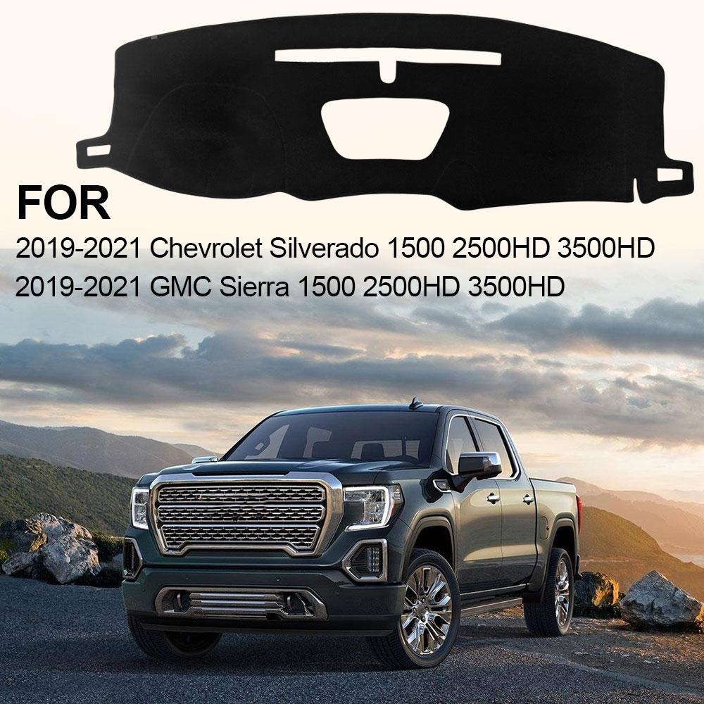 Car Dashboard Cover Dash Mat Dashmat For Chevrolet Silverado 1500 2500HD 3500HD GMC Sierra 1500 2019-2020 Dash Board Cover Pad
