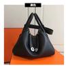 New Lindy bag lychee pattern first layer cowhide single shoulder oblique span portable locomotive bag doctor bag
