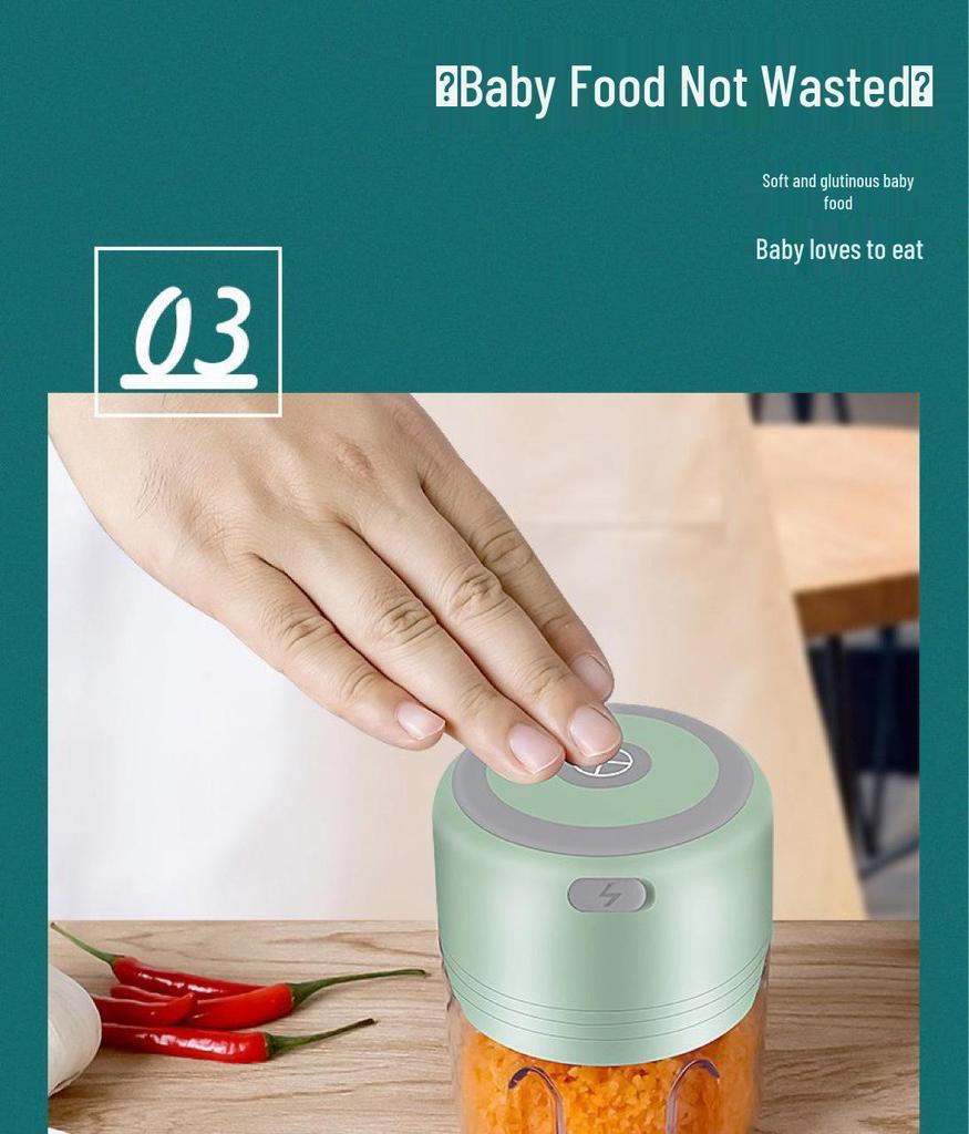 Elektrischer Mini-Knoblauchhacker & Babynahrungszerkleinerer