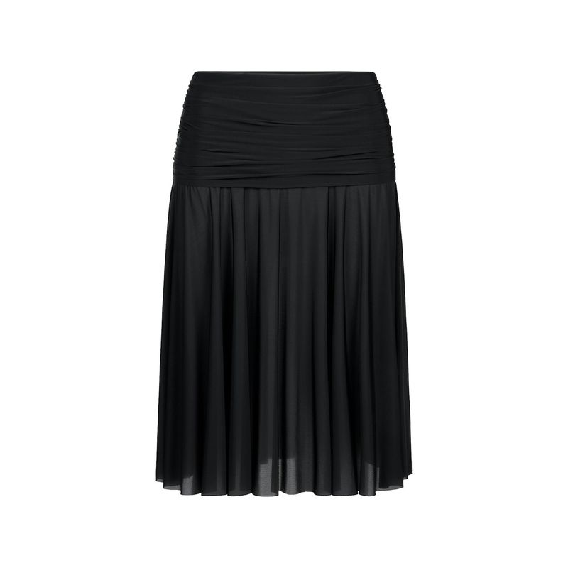 

New Arrival Skims American Sexy High Waist Crimp Women s Skirt Pleated Skirt Fluffy Skirt Skirt Slim Looking Black-OBSIDIAN L