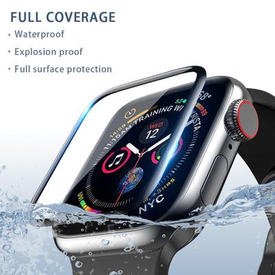 Soft Glass For Apple Watch Series 8 7 45mm 41mm iWatch 6 4 3 Se 44mm 40mm 42mm 38mm 9D HD Full Film Apple Watch Screen Protector