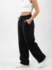 Women's Baggy Sweatpants Black Urban City No Logo Drawcord XS