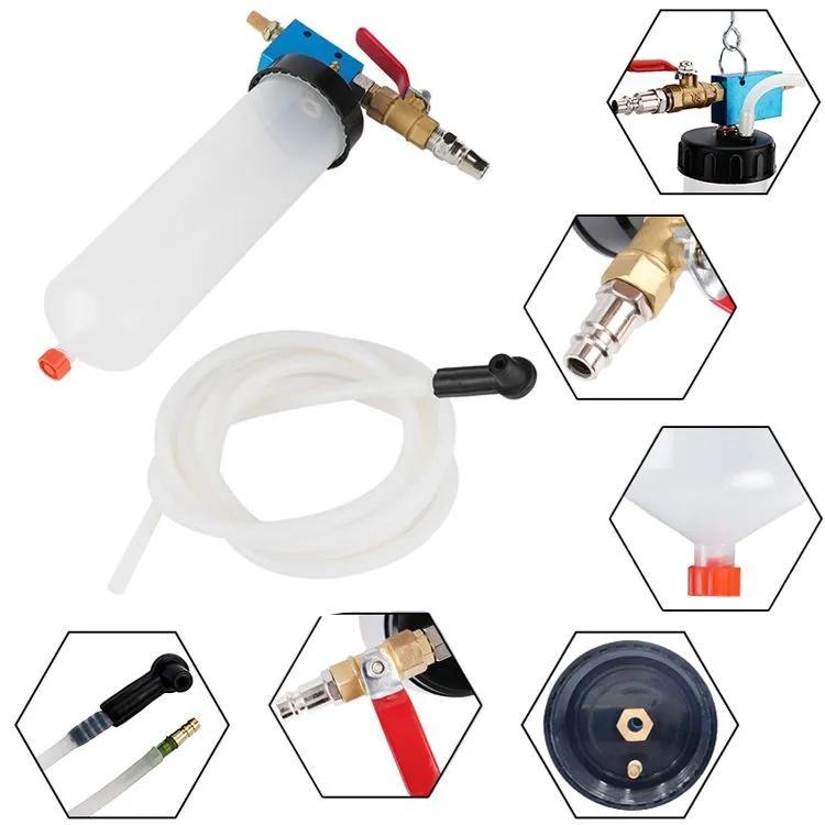 Wymiennik płynu hamulcowego Wysokie ssanie 300 ml zagęszczona beczka 185 cm długi wąż środek czyszczący układ hydrauliczny używany do narzędzi do naprawy samochodów