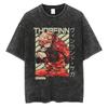 Vinland Saga Thorfinn Vintage Washed Oversized T-Shirt | Unisex Historical Anime Streetwear Tee