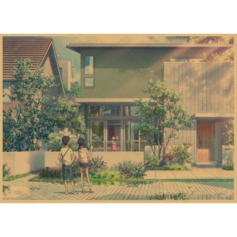 Large Decorative Weathering with You Anime Retro Kraft Poster Wall Art