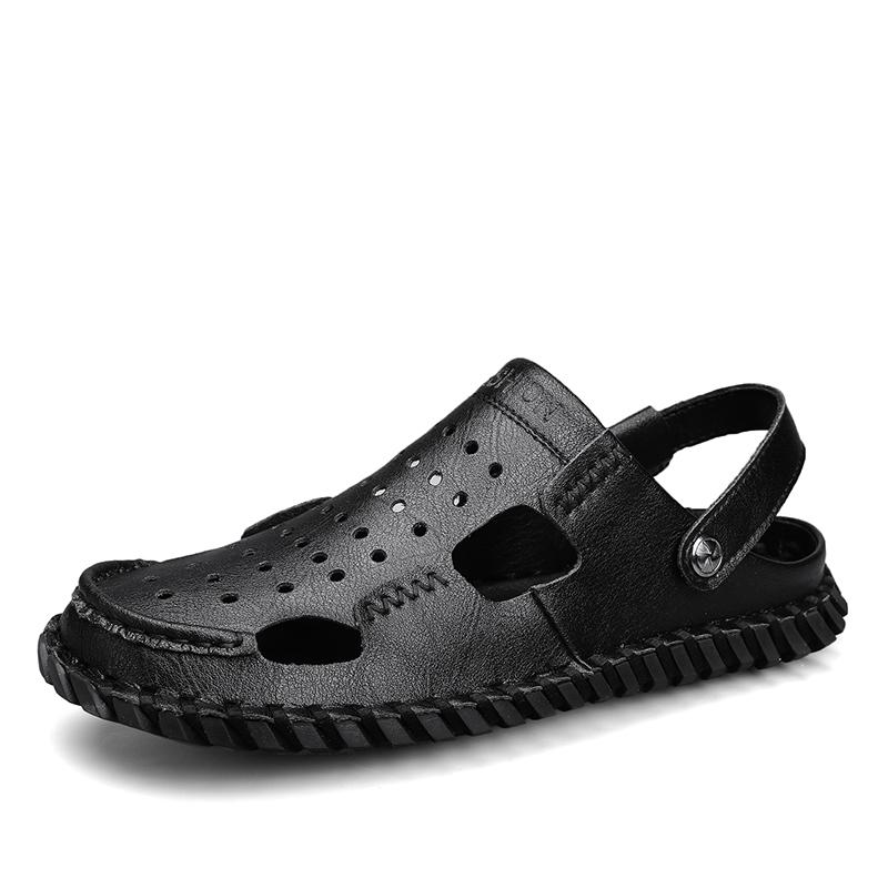 FashionSandals for Men Casual Hole Shoes Lightweight Non-slip Breathable Flats Outdoor Sports Beach Basic Sandals New In 2024 Summer