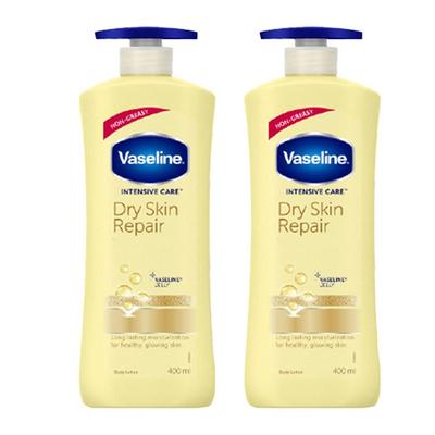 Vaseline Dry Skin Repair Body Lotion, 400 ml, 2 koreanische Kosmetika