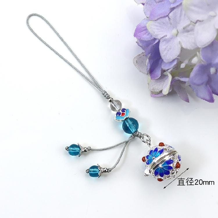 Flower Pendant Rope Keychain Light Blue Keyring Women's Fashion Keyring Jewelry