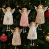 Cute Plush Angel Pendant Handmade Craft Christmas Tree Ornament Xmas Gift