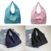 Nylon Tote Bag With Letter Print For Casual Daily Use Large Capacity Shoulder Bag