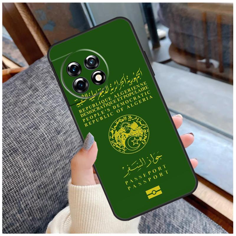 Algerian Passport Case For OnePlus 13T 8T 10T 9 10 Pro 15 13 12 11 13R 12R Nord CE 5 2 3 4 Lite N20 N30 Coque