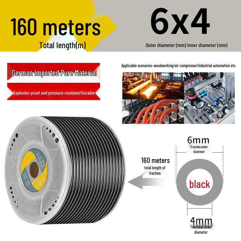 Przezroczysty wysokociśnieniowy wąż powietrzny PU odporny na wybuchy do kompresorów powietrza (Rozmiary: 6/8/10/12/14/16mm)