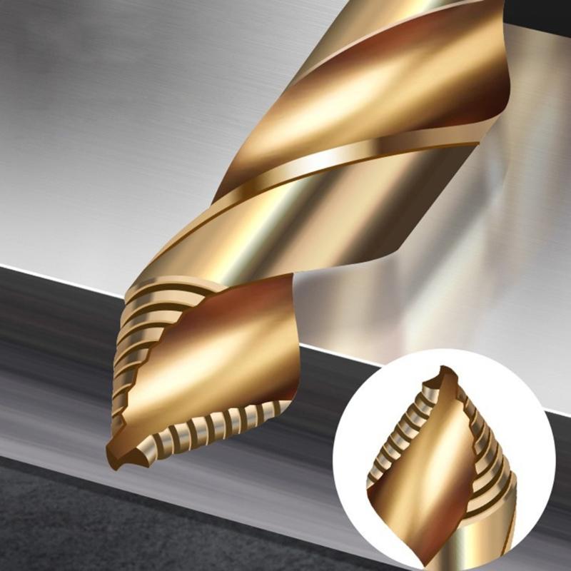 3-13mm M35 Cobalt Drill Bit Twist Jobber Length Drill Bit Round Shank for Hardened Metal Iron Plastic and Wood Metal