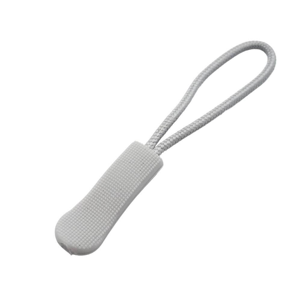 Colored PVC Zipper Pull Rope with Removable Drawstring and Rubber Pull Tab for Bags and Luggage