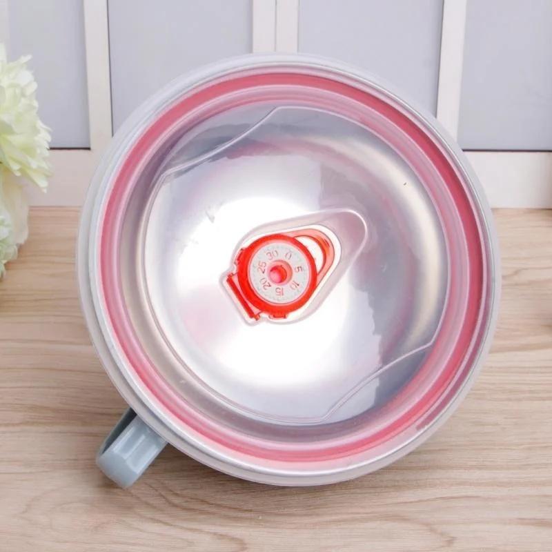 Stainless Steel Bowl with Handle Solid Color Anti Scalding Instant Noodles  Mixing Bowl Kitchen Tableware Food  Accessory
