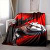 1Pc Dark Fantasy Warrior Flannel Blanket, Soft And Comfortable, Casual Warm, Camping Travel, Christmas, Halloween Xmas Gift S1200