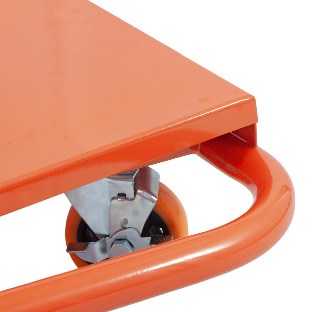 Panel Trolley for Plasterboard with 1000 kg Load Capacity, Drywall Transport Cart with Wheels, Robust Panel Transporter & Trolley for Panels, orange