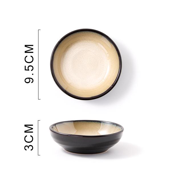 Bairun Ceramic American-Style Bowls & Plates Set - INS Style, Underglaze Color, Ideal Housewarming Gift & Tableware for Dinner or Noodles.