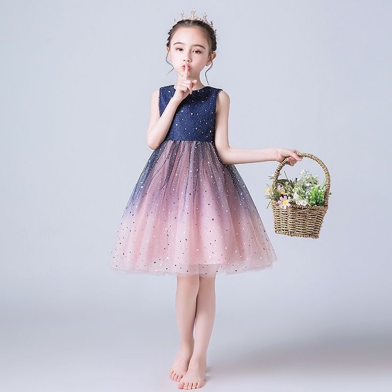 Girls' Dresses Spring and Summer Dresses Fluffy Dresses Girls' Mesh Princess Dresses Children's Dresses Performance Costumes