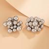 Fashion Gold Color Balls Grape String Beads Stud Earrings for Women Exaggerated Metal Geometric Chunky Earrings Zircon 2026 New