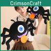 One Eyed Black Spider Plush Doll Animal Stuffed Toy Halloween Children Gift Room