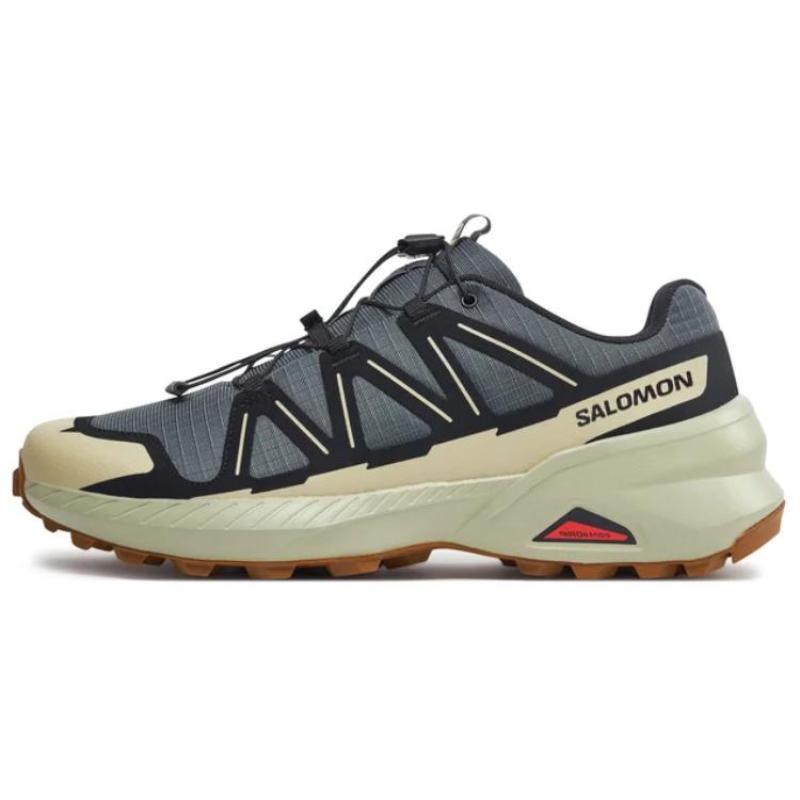 SALOMON Anti Slip Wear Resistant Low Top Casual Running Shoes Men's Gray Sneakers L47603300