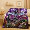 Coperta di Flanella Retro Kiss Rock Heavy Metal Band Gene Simmons, Coperta Morbida Ultra Peluche per Casa Camera da Letto Letto Divano Ufficio