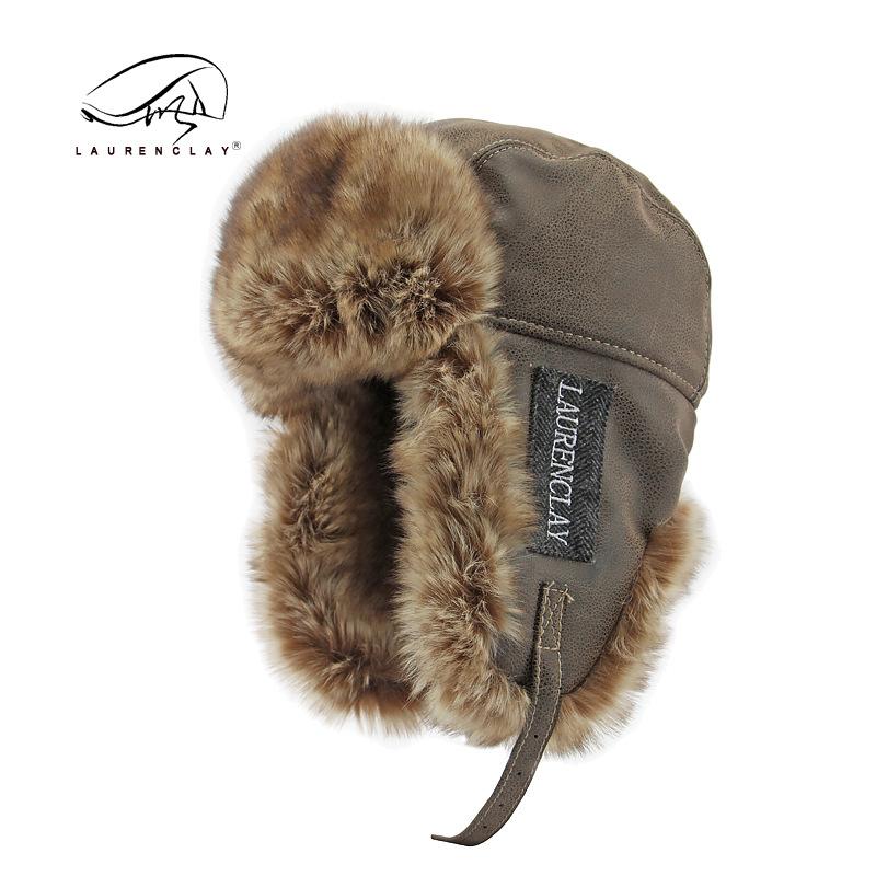 

Осень и зима новые утолщенные теплые мужские и женские уличные теплые, ветрозащитные и холодостойкие шапки с защитой ушей Северо-восточные шапки XL（58-60cm） темно-коричневого