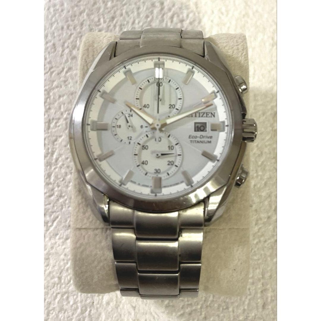 [Unadjusted full frame] Citizen Eco Drive B612-S068576 Titanium