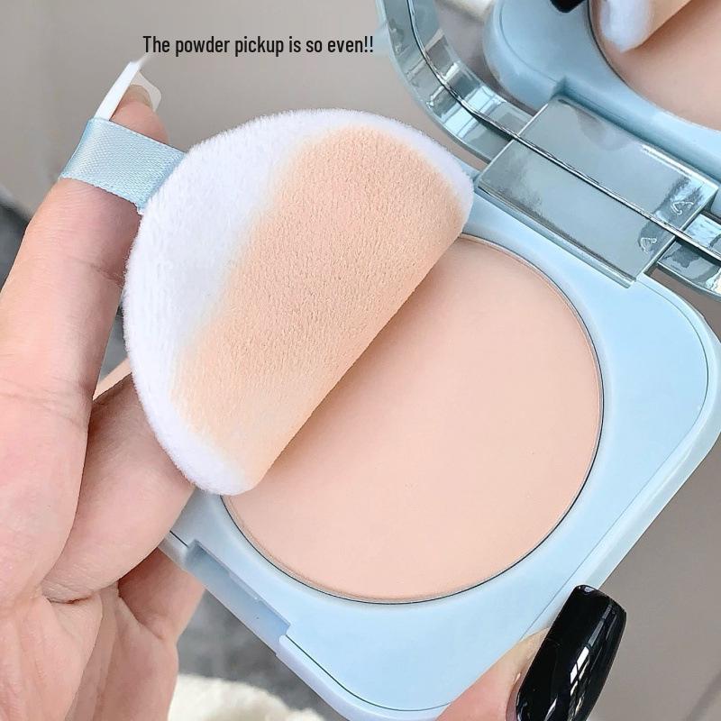 Kobeleen Rejuvenating Setting Powder Compact with Puff - Long-lasting, Natural Concealment & Skin Tone Correction, Translucent Loose Powder